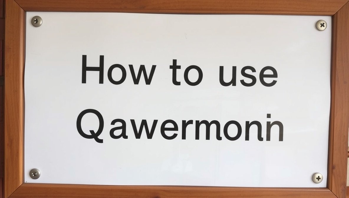 how to use qawermoni